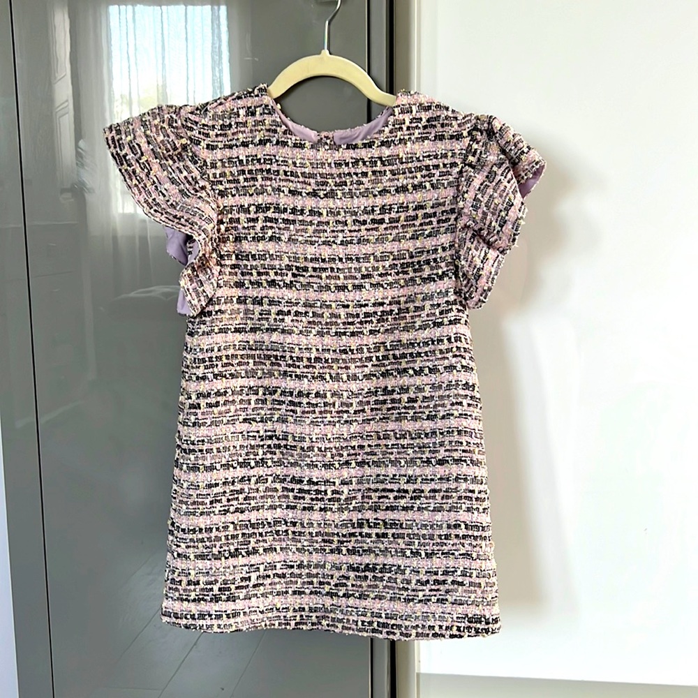 NWT Stunning Lavender Gold Tweed Dress by Janie and Jack